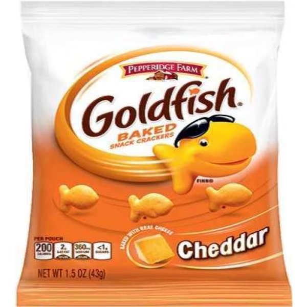 Pepperidge Farms Cheddar Cheese Goldfish 1.5 oz. Bag, PK72, Pepperidge Farms, Mfr#: 000013539